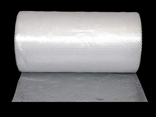 2 Rollen Luftpolsterfolie 75cm x 50m, CARTONARA Polsterfolie 60my transparent, Verpackungsfolie als Füllmaterial zum Schutz von empfindlichen Gegenständen
