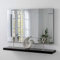 Large Wall Mirror Silver Triple Bevelled Venetian Living Room Hall 90cm X 60cm