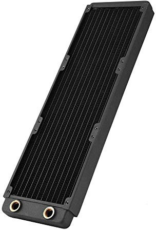 360mm Kupfer Radiator, G1/4 Gewinde Kupfer Heizkörper PC Wasserkühlung Flüssigkeit Wasserkühler Wärmetauscher für PC Wasserkühlung(360mm)