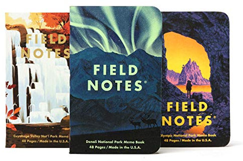 Field Notes: National Parks Serie (Serie E - Denali, Cuyahoga, Olympic)