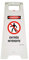 AUA SIGNALETIQUE - Chevalet signalisation - Poids 1KG en Plastique- (Entrée Interdite Danger -)