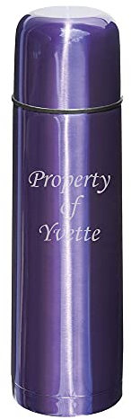 Personalised Metallic Purple 500ml Thermo Flask - Engraved with Any Custom Text