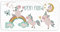 GRAZDesign Einhorn Badetuch mit Namen Duschtuch für Mädchen von 2-10 Jahren Strand 140x70cm, personalisiertes Geschenk