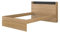 Doppelbett Sanna 160x200 - Dekor Eiche hell/schwarz