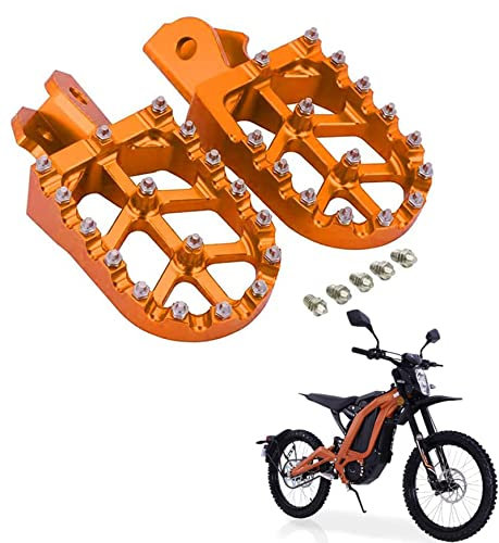 Repose-pieds CNC pour moto tout-terrain, pour Surron/Light Bee/Sur Ron S/Sur Ron X/X160/X260 Orange