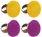 PLIGREAT 4 Stück Finger-Nadelkissen, Ring, verstellbares Nadelkissen, rundes weiches Nadelkissen, Nähwerkzeug für manuelles Nähen, Schneidern, Quilter, Bastler, Nähen, Handarbeiten, Zubehör