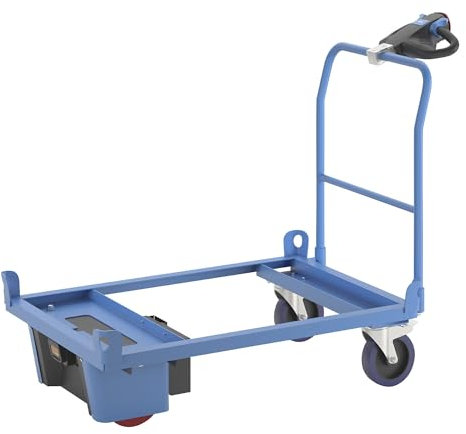 eurokraft | Paletten-Fahrgestell mit Elektroantrieb | für Euro-Paletten | Ladefläche 1210 x 810 mm
