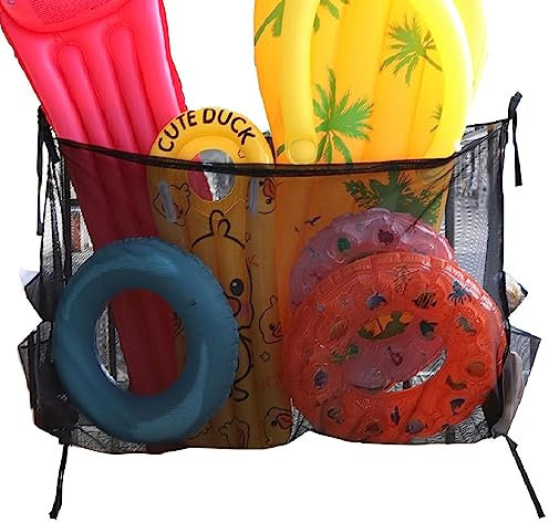 Organizador De Juguetes Para Piscina, Almacenamiento De Red De Flotador De Piscina, Bolsa Plegable Para Colgar En La Piscina, Bolsa De Almacenamiento De Piscina De Gran Capacidad, Accesorios Para Bols