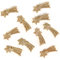 Logbuch-Verlag 10 mini Sterne Gold Sternschnuppen Kometen Streudeko mit Klebepunkt Weihnachten Deko Bastelbedarf glitzernd 3 cm