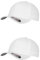 GIDUTEX Flexfit Unisex Wooly Combed Cap 2er Pack inkl. Schlüsselband Baseball Cap Basecap by (DE/NL/SE/PL, Alphanumerisch, S, M, White)