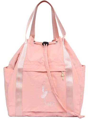Muteitt Niedlicher Ballett-tanzrucksack, Kleid-tanztasche, wasserdichte, Leichte -Tasche, Rosa Tanztasche, Turnbeutel Für Mädchen
