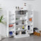 WestWood 41INCH Kitchen Cupboard Pantry With Doors Adjustable Shelves Racks Food Organizer Storage Living Room Dining Room White