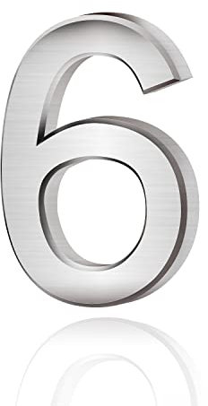 Lotsdonxia Self-Adhesive 3D Silver Numbers (0-9) for Addressing House, Apartment, Hotel, and Street Room Doors as Mailbox Stickers-6