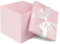 Rosa Große Geschenkbox mit Deckel, 25x25x25 CM, Band und Papierschnipsel mit Karte, für Geburtstage, Schulabschlussfeiern, Jubiläen, Weihnachten, Halloween, Valentinstag