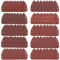 Triangoli Abrasivi, 80 Pezzi Carta Vetrata con 5 Fori per Mouse Levigatrice Smerigliatura Fogli Abrasivi, Allumina Grana 40/60/80/100/120/180/240/320/400/800