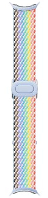 Cinturino in tessuto per Google Pixel Watch - Compatibile con Pixel Watch e 2, e 3 e 4 da 41 mm - Arcobaleno Pride (Made by Google)