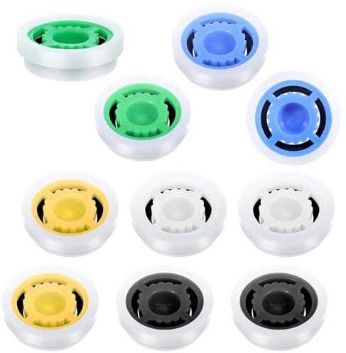 Mabor 10Pcs Shower Flow Restrictor, gpm 1.5/1.8/2.0/2.5/3.0 Shower Flow Reducer, Water Limiter Restrictor, Showering Head Water Limiter Set for Handheld