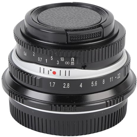 25 Mm F1.7 Lecture FORMÉE Manuel Manuel Prime pour G1 G2 G3 G5 G6 G7 M4 / 3 Mount Mirrorless Camera (Black)