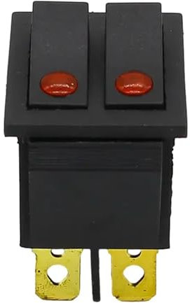 1PCS Rocker switch cat-eye two gang double ZDVHOMCB