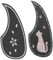 ERINGOGO 2 Stück Gitarren-Schlagbrett Pickguard-Material Guitar Pick Guard Akustikgitarrenschutz Schlagbrett zum Schutz der Gitarre Schlagschutz für akustische Gitarre Schlagbrett leer PVC