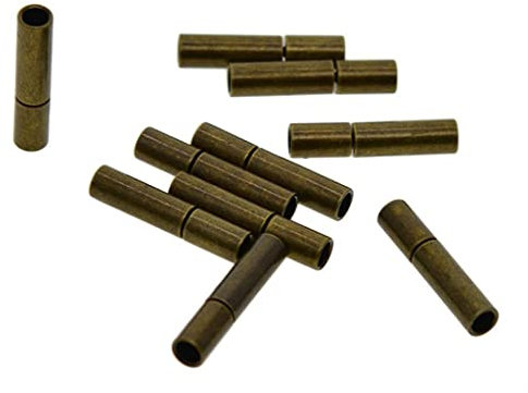 10 Set 14 x 3 mm Bajonettverschluss Lederschnurenden Verbindungsstück Schmuckherstellung