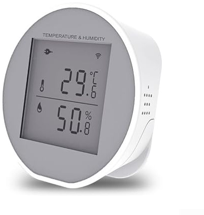 Sensor de humedad de temperatura Zigbee, monitor digital de temperatura interior, medidor de humedad para Tuya para Alexa Google Home Smart App Control (wifi)
