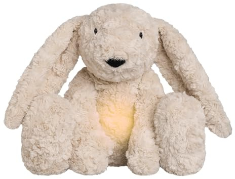 Baby's Only - Bibi das Kuschelkaninchen - Einschlafhilfe - Spieluhr Baby - White noise - Kuscheltier - Weinsensor - Baby erstausstattung - Geschenk zur geburt - Warm Linen