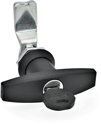 Ganter Normelemente GN 115-SCT-8 115-SCT-8-Verriegelung mit Zylinderschlüssel, Betätigung mit T-Griff, Riegelabstand A: 8mm