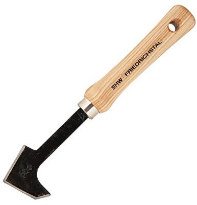SHW-FIRE Fugenkratzer Unkrautkratzer Garten Stahl Mit Stiel Holz 28,5 cm 200g