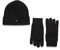 Tommy Hilfiger Herren Geschenk-Set Essential Winterset Mütze & Handschuhe, Schwarz (Black), Onesize
