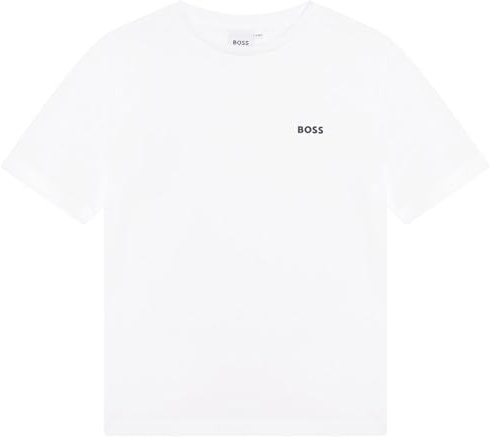 BOSS Boys Small Logo T-Shirt Junior White 10 Years
