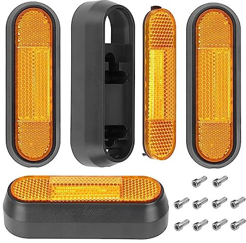 aibiku Roller Seitenabdeckung mit Reflektor für Xiaomi M365, Pro,1S, Essential, Pro2, Mi3, für Segway Ninebot Max G30 Serie, Scooter Zubehör (Orange)