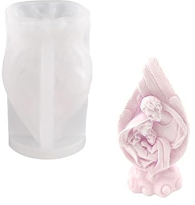 ZAHD 3D Silikonform für Die Jesus Baby Maria Heilige Familie Harzkunst Jesus Mary Heilige Silikonform Kerzenform Maria Familie Kerzengießform Silikon Sojawachs Kerzen, Seife,Gips,Epoxidharz Handwerk