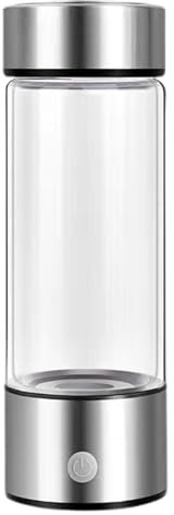 Kripyery Wasserstoff-Wasserflasche, Wasserstoff-Flaschengenerator, 420 ml, wiederaufladbar, tragbar, reichhaltiges Glas, verbessert Muskelkater, Müdigkeit, fördert den Stoffwechsel für das tägliche