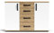 Mondo Viro Wohnzimmermöbel-Set Quadro in Eiche und Weiß (Sideboard 2A+4C - cm 120x32 83h)