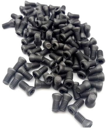 Cilky Metallschrauben 10/50 stücke M 1,8 M2 M 2,2 M 2,5 M3 M 3,5 M4 M5 M6 CNC Einsatz Schraube für Ersetzt Hartmetall Einsätze CNC Drehmaschine Werkzeuge Halter(50PCS,M4.5x12)