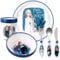 Frozen Kids - Juego de vajilla reutilizable de 6 piezas – Plato/cuenco/taza/cuchillo/tenedor/cuchara – Vajilla para niños