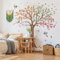 Runtoo Großer Baum-Wandaufkleber, 4 Jahreszeiten, Blätter, Vogel, Wandkunst-Aufkleber für Kinderzimmer, Klassenzimmer, Wohnzimmer, Schlafzimmer, Dekoration