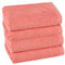 PremiumShop321 4er Set Handtuch 50x100 cm - 500g/m² ohne Bordüre-Terra