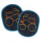Knieflicken Traktor Jeans Flicken 10 x 8 cm Buegelflicken 2 Aufbügler für Jungs Bügelbilder bunt auf blau Hosenflicken zum aufbügeln Applikationen für Kinder patches, als Aufnäher verwendbar