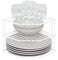 simplywire – 3 Tier Plate Rack - Kitchen Cupboard Organiser – White