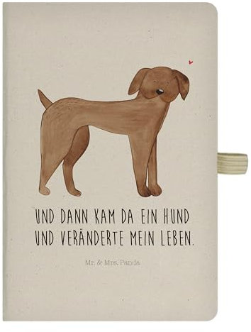 Mr. & Mrs. Panda DIN A5 Baumwoll Notizbuch Hund Dogge - Geschenk, Herz, Hundemama, Journal, Hundebesitzer, Great Dane, Sprüche, Hunde, Kladde, Haustier, Adressbuch, Hunderasse, Eintragebuch, süß