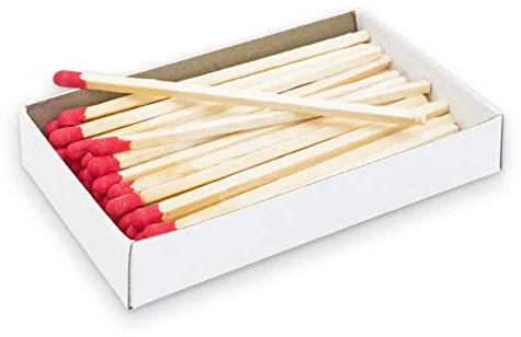 Gut und Günstig 45x XL Streichholz Kaminhölzer 10cm extra lang Zündhölzer Grillanzünder Kaminanzünder