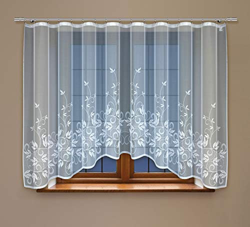 HAFT Gardine mit Kräuselband Fertiggardine Jacquard Store Vorhang