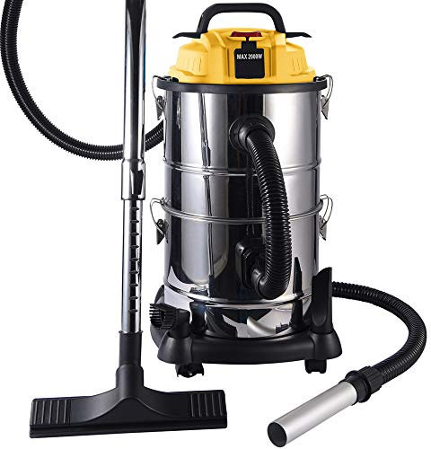 Syntrox Germany 35 Liter Industriesauger Nass- und Trockensauger Aschesauger Herakles