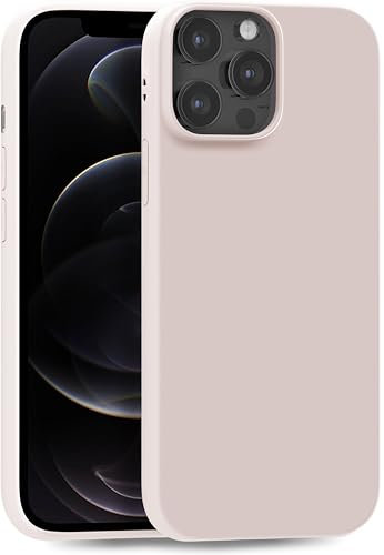 MyGadget Cover per iPhone 12 Pro Max - Custodia Protettiva in Silicone Morbido Case TPU Flessibile - Protezione Antiurto & Antigraffio Rosa pallido