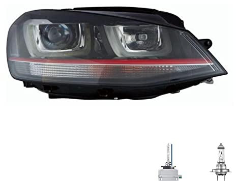 QR-PARTS 70775535 Scheinwerfer HauptScheinwerfer links für VII inklusive OSRAM Lampen mit Stellmotor LWR