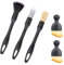 RUNEAY Brocha Limpieza Coche 5 Piezas, Limpieza Coche Interior Cepillo Limpieza Coche, Cepillos Detailing Coche Cerdas Suaves Cepillo Eliminación Polvo para Coche Salida Aire, Salpicadero