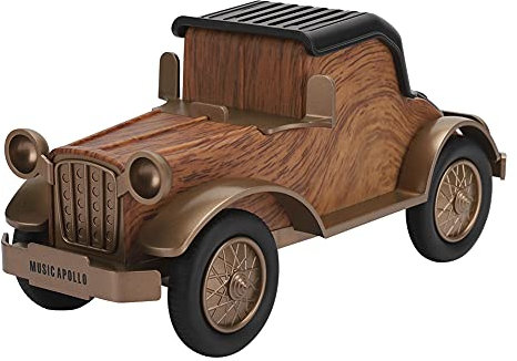 Retro Lautsprecher, Retro Oldtimer Form Drahtloser Lautsprecher Soundbox Home Equipment, Tragbarer Lautsprecher Unterstützung USB/TF/FM Radio/Freisprechen