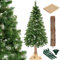 SPRINGOS Arbre de Noël 180 cm pin Diamant avec Tronc Naturel Support de Neige Artificielle